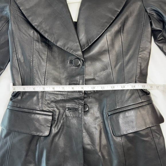 Massimo Dutti Leather Blazer - Picture 11 of 14